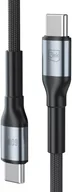 Kable USB - Kabel USB 3MK USB-C - USB-C 0.5 m Czarno-szary - miniaturka - grafika 1