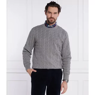 Swetry męskie - Tommy Hilfiger Sweter CLASSIC CABLE | Regular Fit - grafika 1