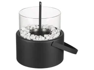 Paleniska ogrodowe - tepro Kominek stołowy, z knotem z włókna (Okrągły z uchwytem) - miniaturka - grafika 1