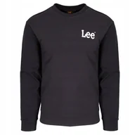 Bluzy męskie - LEE BOLD LEE CREW BLACK L80AEJ01 S - miniaturka - grafika 1