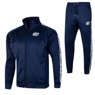 Dresy męskie - Komplet Dresowy Męski Sporotwy Extreme Hobby Style Granatowy R. L - miniaturka - grafika 1