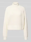 Swetry damskie - Sweter z dzianiny ze stójką model ‘DARA’ - miniaturka - grafika 1