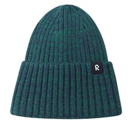 Czapki dla dzieci - Czapka Reima Villaisa 5300282B Zielony - miniaturka - grafika 1