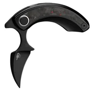 Noże - Nóż składany Bestech Strelit Black Titanium/Marble Carbon Fiber, Black Stonewashed M390 by Ostap Hel (BT2103F) - miniaturka - grafika 1