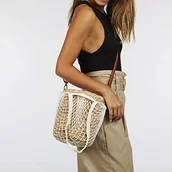 Torebki damskie - Gioseppo Damska torba z tkaniny na mydło, L, biały - biały - l - miniaturka - grafika 1