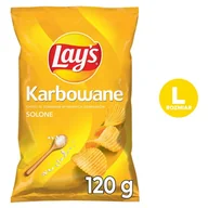 Chipsy - LAY'S KARBOWANE SOLONE 120G - miniaturka - grafika 1