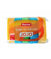 Ściereczki, gąbki, czyściki - Master Zmywak gabki do naczyń JOJO 5 szt S160 - miniaturka - grafika 1