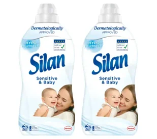 Silan Sensitive & Baby 100 prań zestaw 2x1,1l - Środki do prania - miniaturka - grafika 1