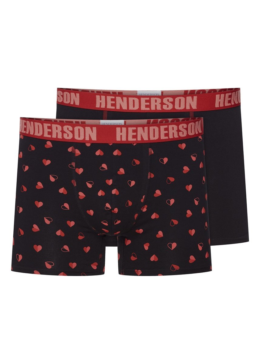 Bokserki Spot Henderson 2-pak czarny, czerwony L