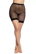 Rajstopy - Ulla Popken Damskie rajstopy bielizna funkcyjna, czarny, 44-46 - miniaturka - grafika 1