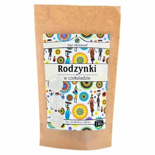 Pięć Przemian Rodzynki w czekoladzie bezgluten bez cukru vege - 140g 05886 - Bakalie - miniaturka - grafika 2