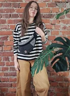 Nerki - Nerka Haru czarna szara mix bawełna canvas - miniaturka - grafika 1