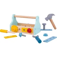Mały majsterkowicz - TOOKY TOY Drewniana Skrzynka z Narzędziami Zestaw 18 el. - miniaturka - grafika 1