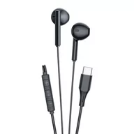 Słuchawki - Vipfan M18 USB-C (czarne) - miniaturka - grafika 1