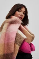 Apaszki i szaliki damskie - Gruby szal z frędzlami - miniaturka - grafika 1