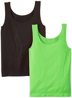 Koszulki i topy damskie - Luigi di Focenza Top damski 1677, 2 sztuki w opakowaniu, Zielony (neonowo-zielony-czarny 726/001), 38 - miniaturka - grafika 1
