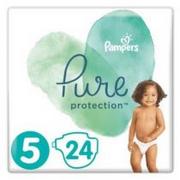 Pieluchy - Pampers Pure Protect Pieluchy Rozmiar 5 11+kg 24szt - miniaturka - grafika 1