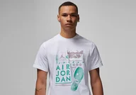 Koszulki męskie - Nike Air Jordan Brand Graphic Crew 2 Tee White - miniaturka - grafika 1