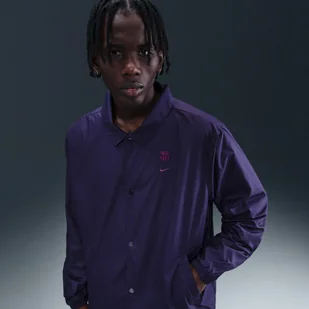 Męska piłkarska kurtka trenerska Nike FC Barcelona Club - Fiolet - Kurtki i kamizelki sportowe męskie - miniaturka - grafika 1