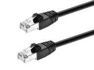 Kable miedziane - Monoprice Cat6A kabel krosowy Ethernet, 180 m, czarny, kabel sieciowy do Internetu - RJ45, 550 MHz, STP, czysty czysty drut miedziany, 10G, 26AWG - miniaturka - grafika 1