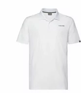 Koszulki sportowe męskie - HEAD Club Tech Polo Shirt M White 2020 - miniaturka - grafika 1