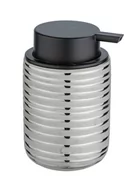 Mydelniczki i dozowniki mydła - Dozownik do mydła w płynie VILALBA, ceramiczny, srebrny, 280 ml, Wenko - miniaturka - grafika 1