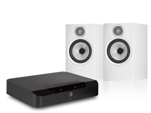 Bluesound POWERNODE EDGE (czarny) + 606 S3 (biały) - Zestawy stereo - miniaturka - grafika 1