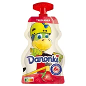 Desery mleczne - Danone Danonki truskawka Jogurt 70 g - miniaturka - grafika 1