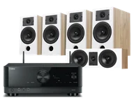 Kino domowe - Yamaha RX-A4A (czarny) + Diva 3 + 3 + 7 (dąb) - miniaturka - grafika 1