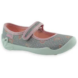 Dziewczęce balerinki kapcie do przedszkola Befado 114X528 Blanca - Buty dla dziewczynek - miniaturka - grafika 1