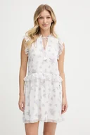 Sukienki - Pepe Jeans sukienka kolor biały mini prosta PL953752 - miniaturka - grafika 1