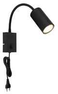 Lampy ścienne - Globo Lighting Robby kinkiet 1x25W czarny mat 57911WB - miniaturka - grafika 1