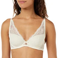 Biustonosze - Emporio Armani Underwear Women's Eternal Lace Padded Bra, biustonosz do jogi, 34B, jogurt, B - miniaturka - grafika 1