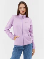 Odzież trekkingowa damska - Columbia Polar Col Hike Tech Fleece FZ Fioletowy Regular Fit - miniaturka - grafika 1