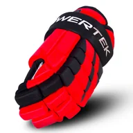 Hokej - Rękawice hokejowe POWERTEK  V5.0 Black/Red Youth 8 cali - miniaturka - grafika 1