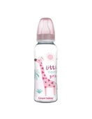 Butelki dla niemowląt - Canpol Babies Butelka wąska Africa 250 ml różowa - miniaturka - grafika 1