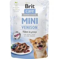 Mokra karma dla psów - BRIT CARE MINI Karma dla psa Pouch Venison 85G - miniaturka - grafika 1
