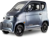 Skutery - Czterokołowiec lekki, skuter elektryczny zabudowany z dachem MICRO CAR BILI BIKE SIGMA 4 GEL szary-ciemne wnętrze - miniaturka - grafika 1