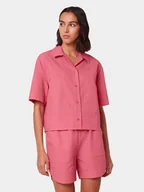 Piżamy damskie - Triumph Szorty piżamowe Boyfriend MyWear 10218304 Różowy Relaxed Fit - miniaturka - grafika 1