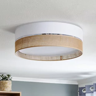 TK Lighting Plafon/lampa sufitowa nowoczesna LINOBIANCO SMALL 3pł. juta Wysyłka za 0 zł 6577 - Lampy sufitowe - miniaturka - grafika 3