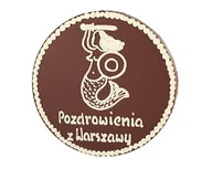 Batoniki - E.Wedel, torcik wedlowski okazjonalny Pozdrowienia z Warszawy, 250 g - miniaturka - grafika 1