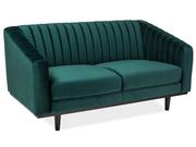 Sofy i kanapy - Signal SOFA ASPREY 2 VELVET ZIELONY BLUVEL 78 / WENGE - miniaturka - grafika 1