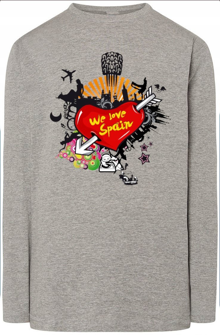 We Love Spain Bluza Longsleeve Modna r.5XL