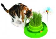 Zabawki dla kotów - CATIT - Tor Playn scratch z trawą 4x36x39,5 zielony - miniaturka - grafika 1