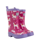Kalosze damskie - Hatley Rain Boots kalosze dziewczęce, różowy - Pink Rainbow Unicorns - 31 EU - miniaturka - grafika 1
