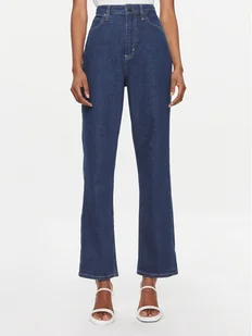 Calvin Klein Jeansy K20K206576 Granatowy Relaxed Fit - Spodnie damskie - miniaturka - grafika 1