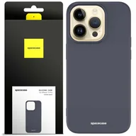 Etui i futerały do telefonów - Spacecase Etui Silicone Case iPhone 14 Pro Max black - miniaturka - grafika 1