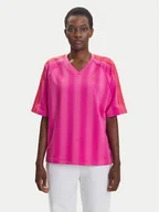 Koszulki i topy damskie - adidas T-Shirt Linear JW6021 Różowy Oversize - miniaturka - grafika 1