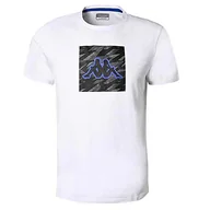 Koszulki męskie - Kappa Męski t-shirt Cadyx Graphik, biały, M, biały, M - miniaturka - grafika 1