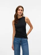 Koszulki i topy damskie - Vero Moda Top w kolorze czarnym - miniaturka - grafika 1